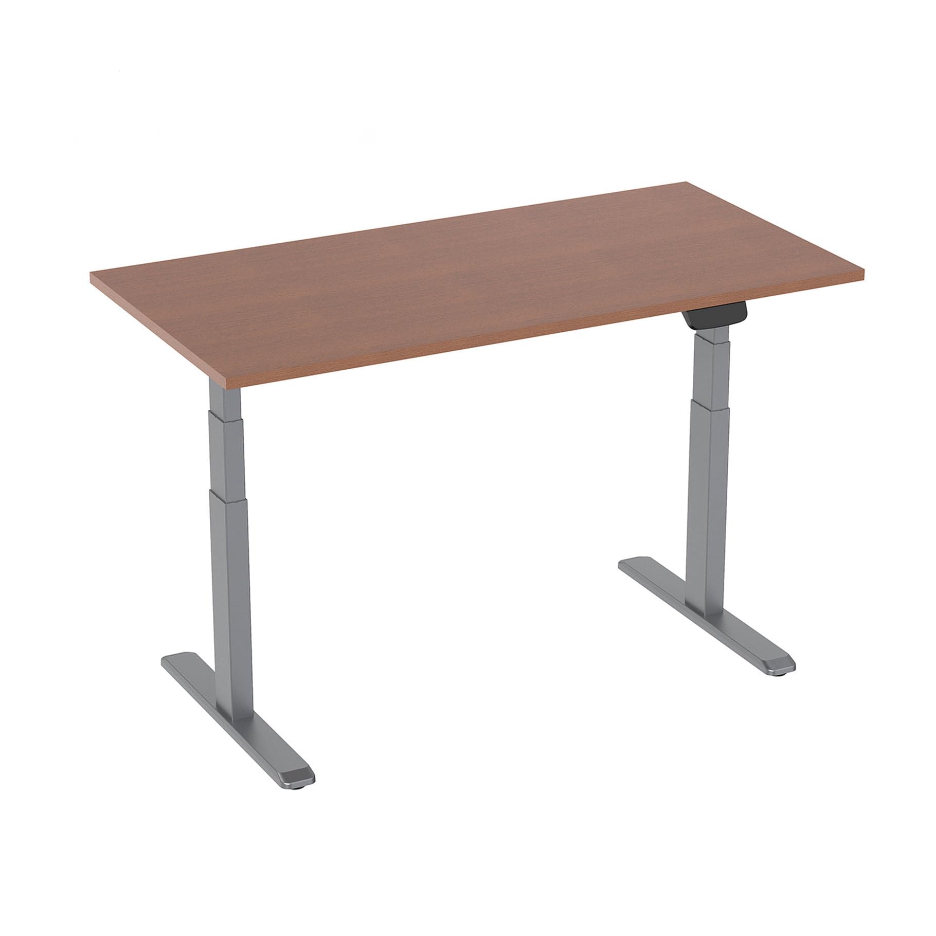 kimex-150-2412k3w-bureau-motoris-assis-debout-120-noyer-gris image 1