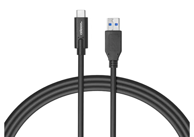 celexon-c-ble-usb-c-vers-usb-a-noir-1m-10-gbps image 1