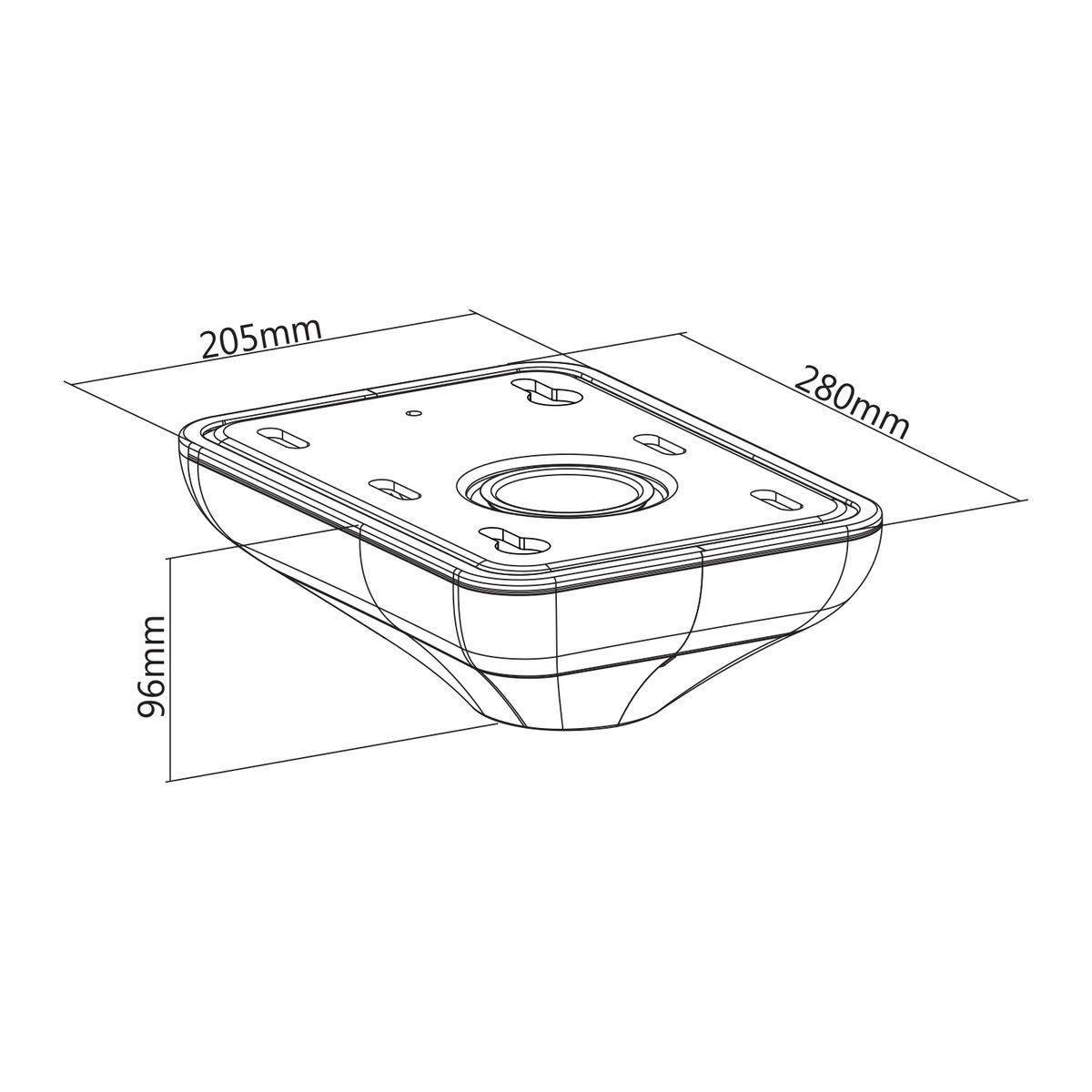 kimex-031-4100k3-support-tv-plafond-inclinable-43-75-175-cm image 3