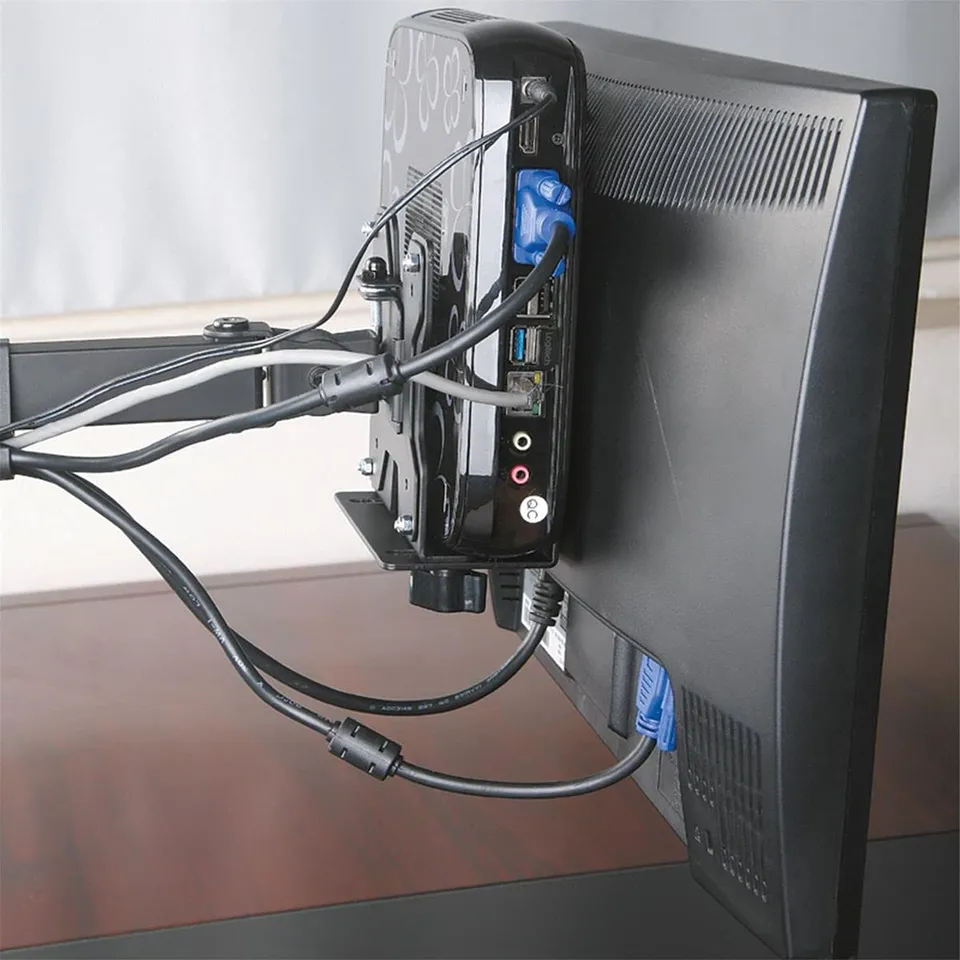 kimex-039-0005-support-mini-pc-thin-client-vesa-acier-noir image 1