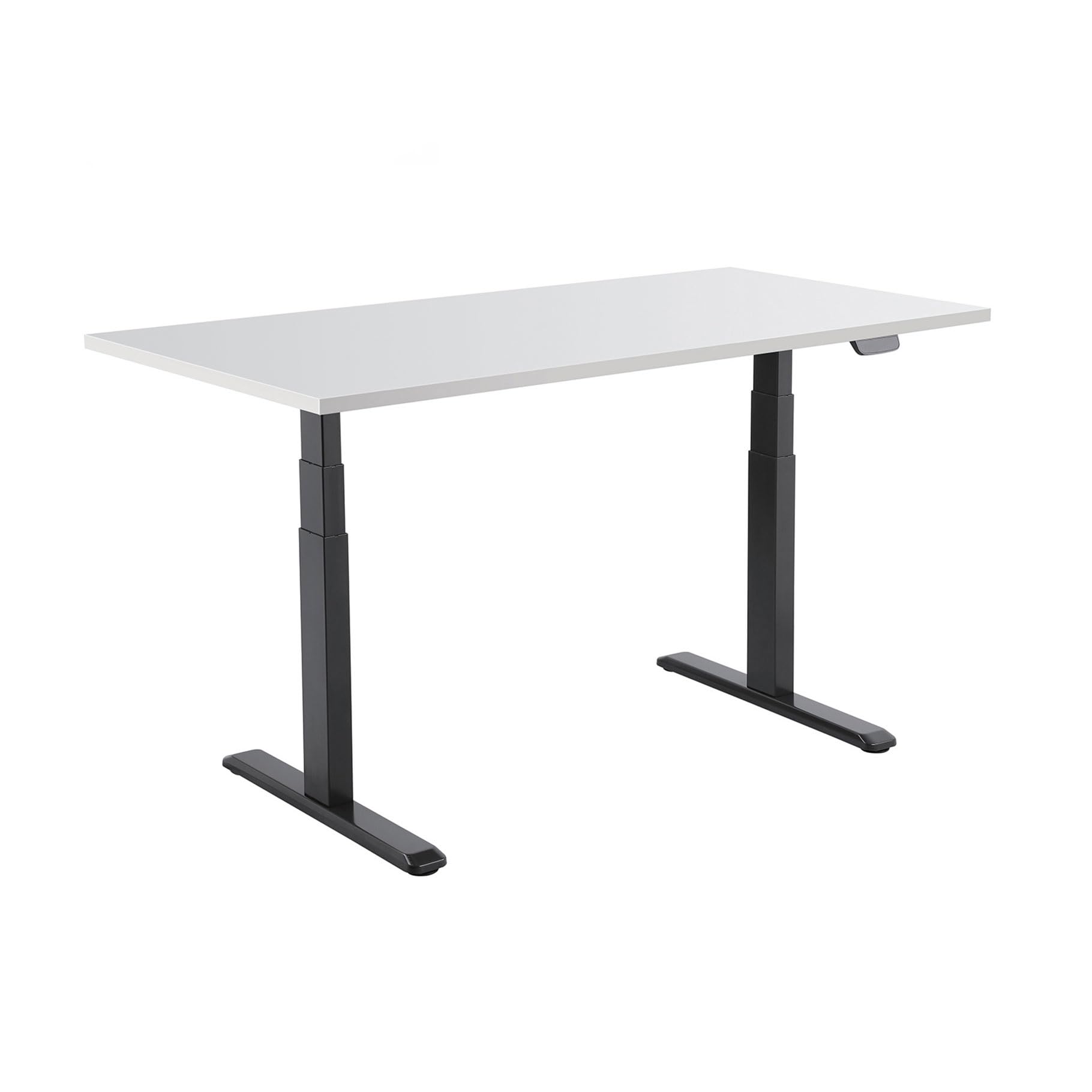 kimex-150-2515k2w-bureau-assis-debout-motoris-150x75-blanc-noir image 1