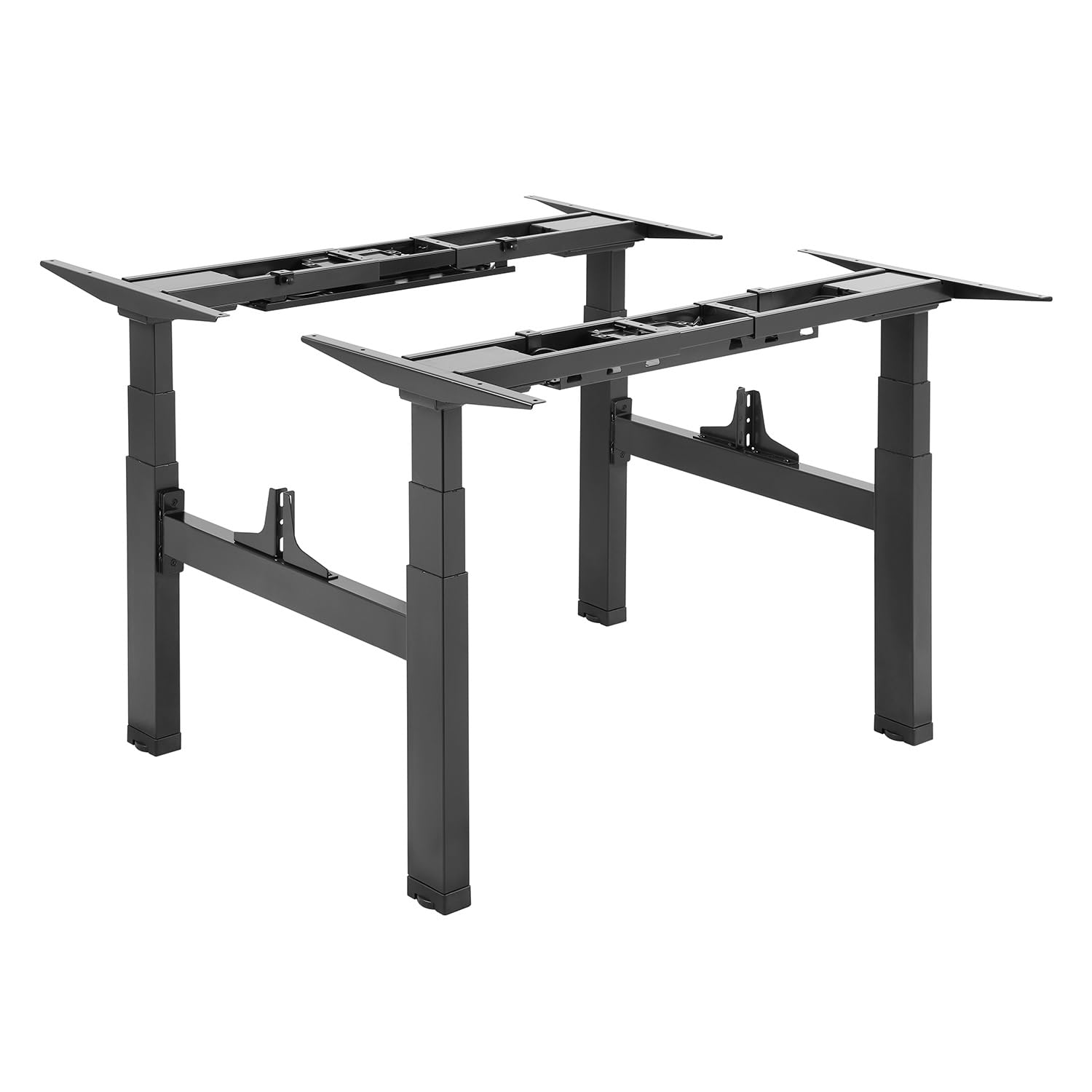 kimex-bureaux-assis-debout-150-2502k-pied-double-motoris-noir image 1