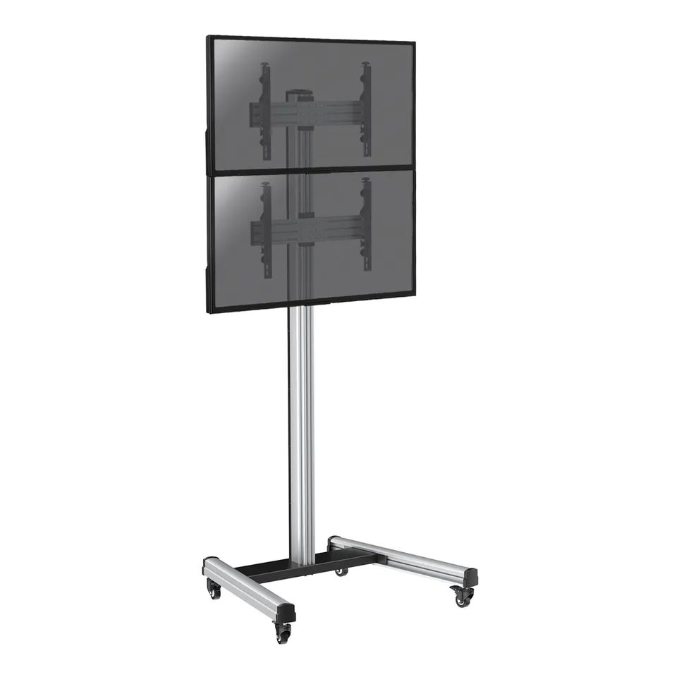 kimex-031-1201k2-support-tv-2-crans-40-65-roulettes image 1