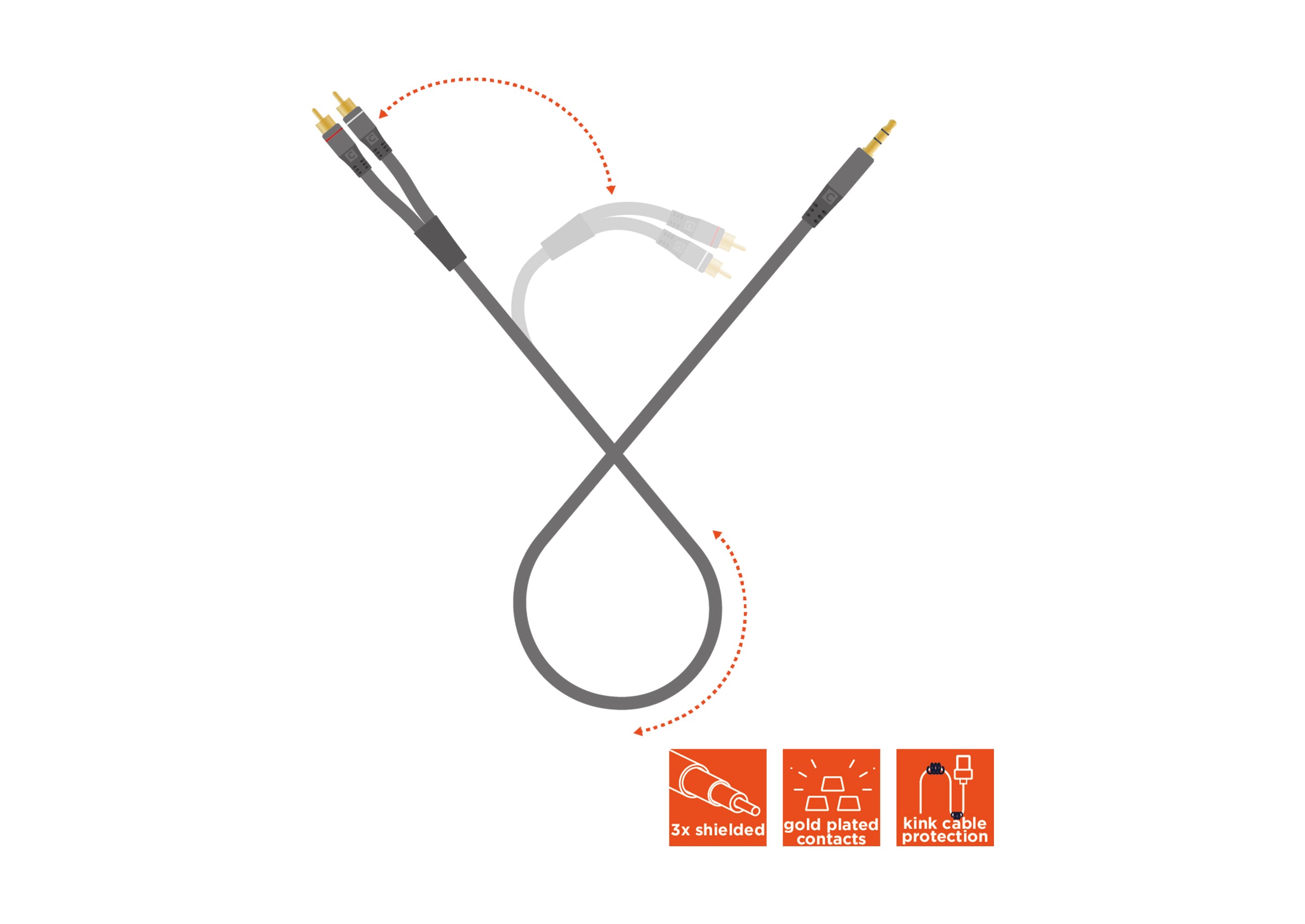 celexon-pro-c-ble-audio-2x-rca-vers-jack-3-5mm-10m image 7