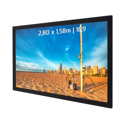 kimex-cran-projection-cadre-280x158-cm-16-9-blanc-mat image 2