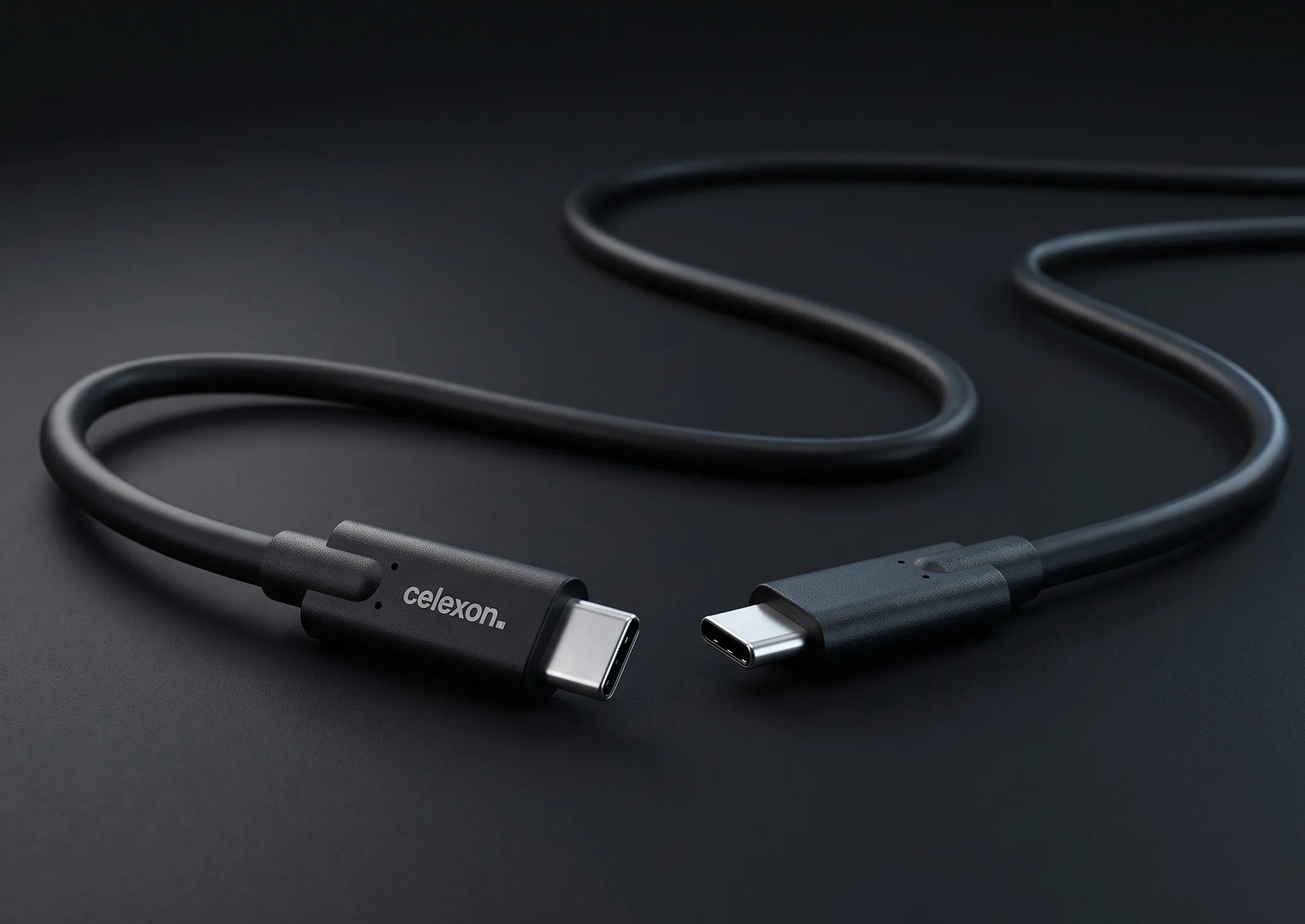 celexon-c-ble-usb-c-3-2-gen-2x1-noir-1-m-10-gbit-s-100-w image 2