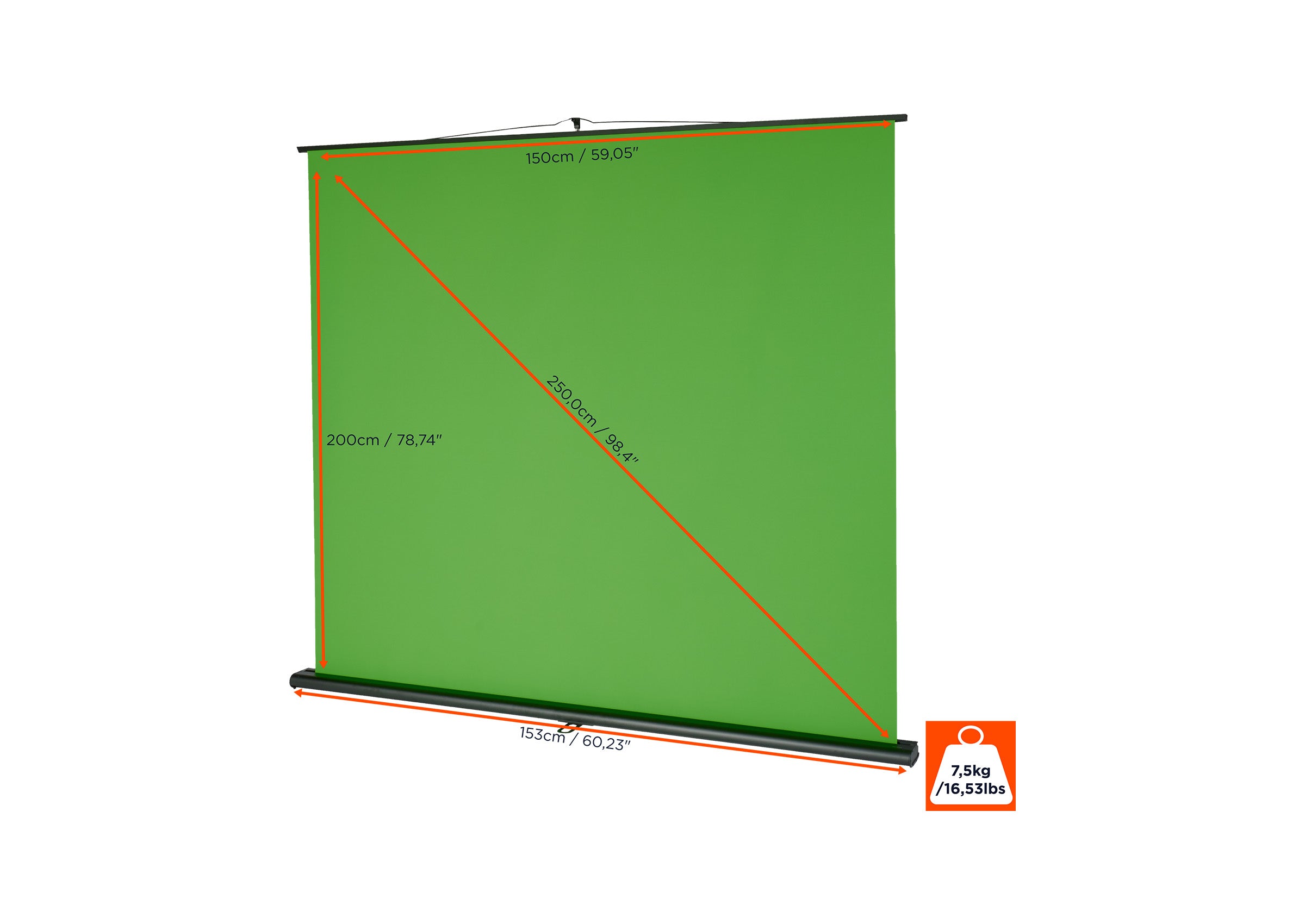 celexon-chroma-key-cran-fond-vert-ultra-mobile-150-x-200-cm image 5