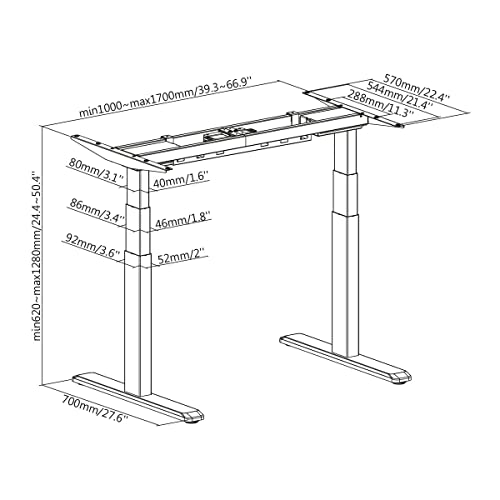 kimex-150-2315k2w-bureau-motoris-assis-debout-150-tout-blanc image 8