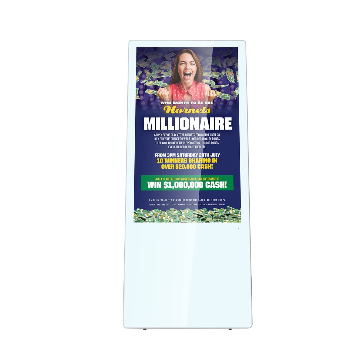 kimex-totems-vid-o-161-4322-totem-vid-o-43-pliable-blanc-full-hd image 2