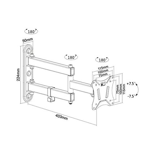kimex-013-1121-support-tv-mural-13-27-orientable-inclinable image 3