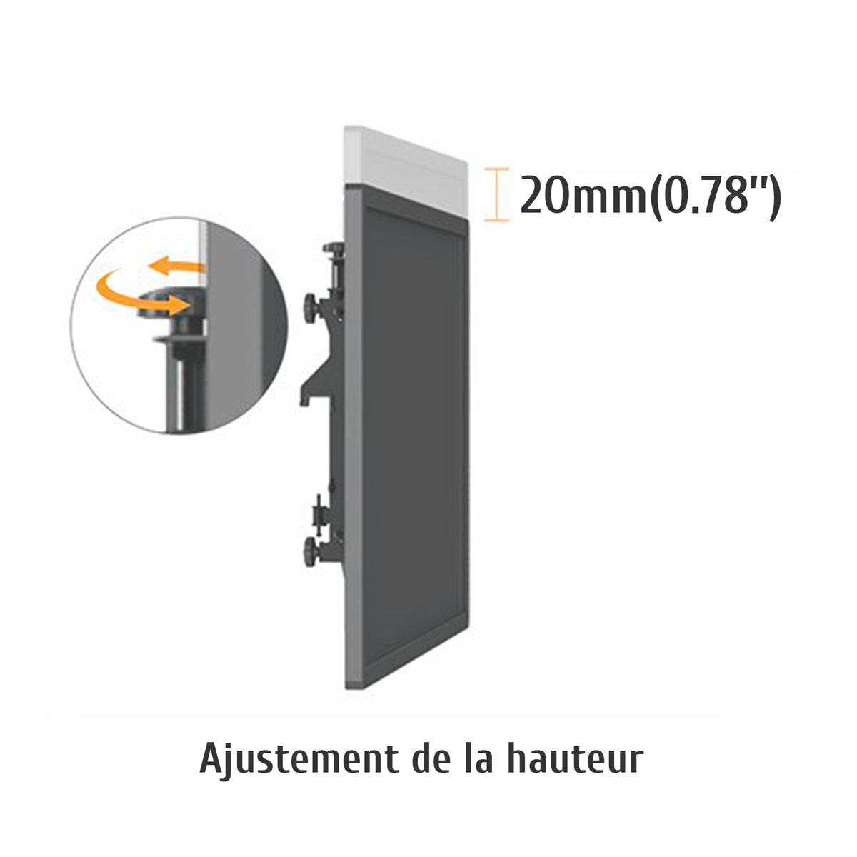 kimex-031-2200k2-support-tv-double-45-55-roulettes image 2