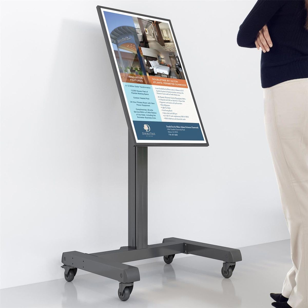 kimex-030-1164-support-tv-mobile-32-75-roulettes-118cm image 8