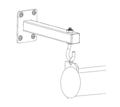 kimex-040-1002-querres-fixation-cran-projection-noir image 4