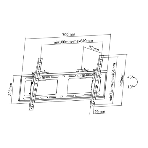 kimex-018-1364-support-tv-truss-37-75-inclinable-noir image 4