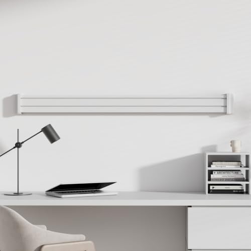 kimex-150-3301k2-organisateur-bureau-rail-slatwall-120cm-blanc image 6