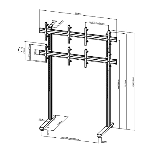 kimex-supports-crans-tv-031-2410k1-pied-4-crans-45-55-240cm image 8