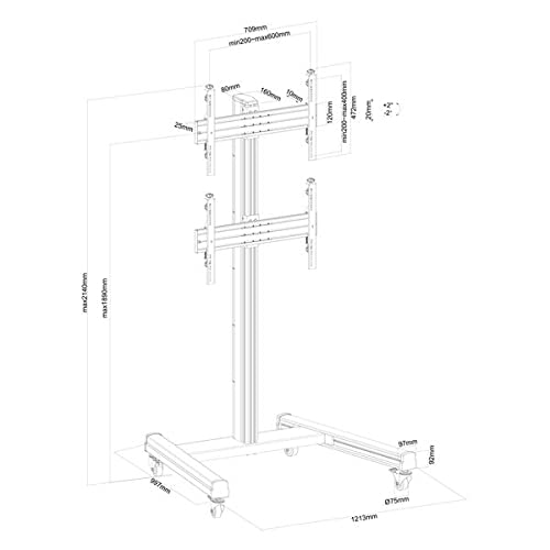 kimex-031-1200k2-support-tv-2-crans-40-65-175-cm image 4
