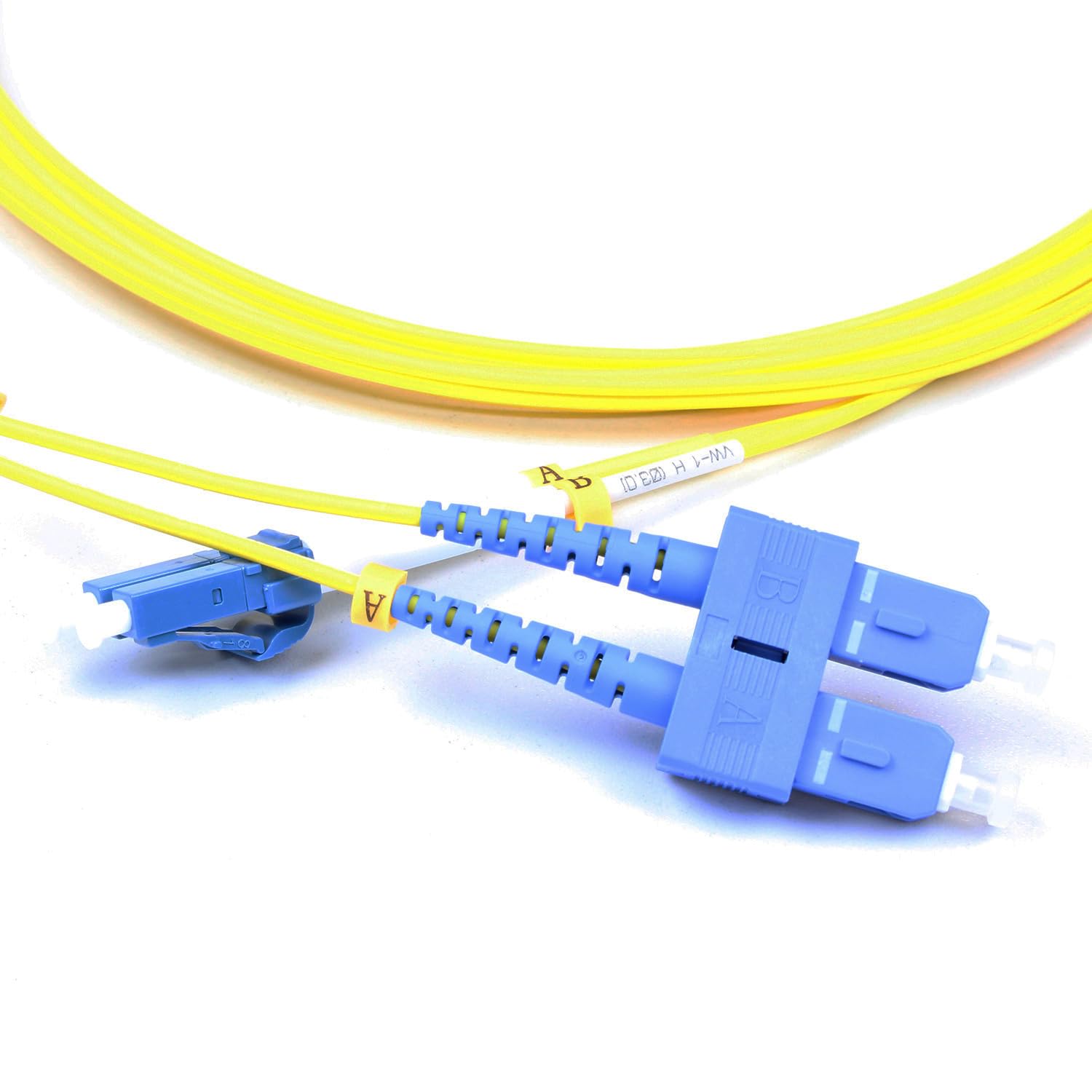 kimex-067-1001-c-ble-optique-os2-sc-lc-1m-jaune image 1