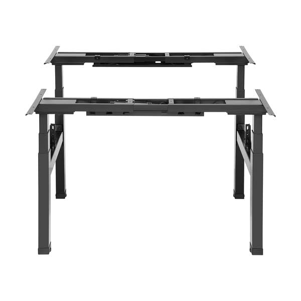 kimex-bureaux-assis-debout-150-2502k-pied-double-motoris-noir image 5