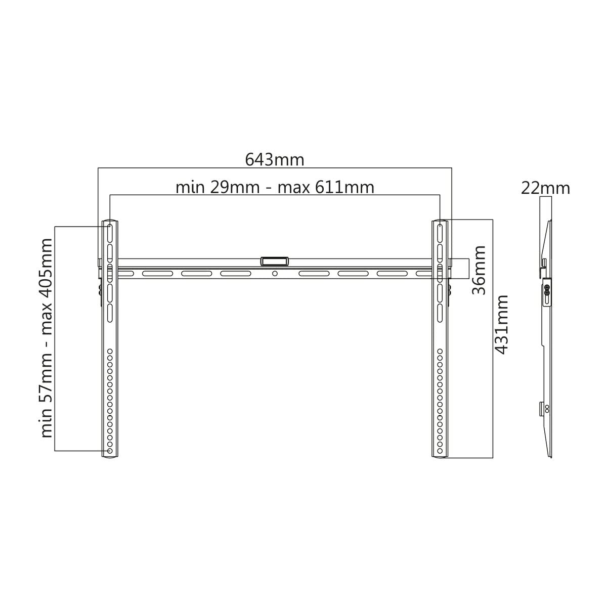 kimex-supports-crans-tv-012-1147-support-mural-fixe-37-70 image 5